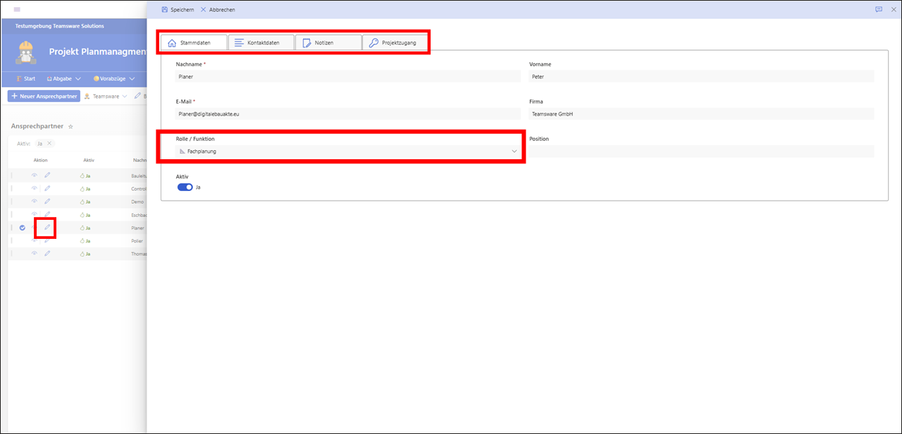 Listenansichten und Filter