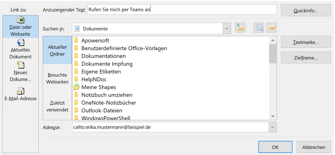 teams-chat-oder-teams-anruf-link-in-outlook-email-signatur-einf-gen